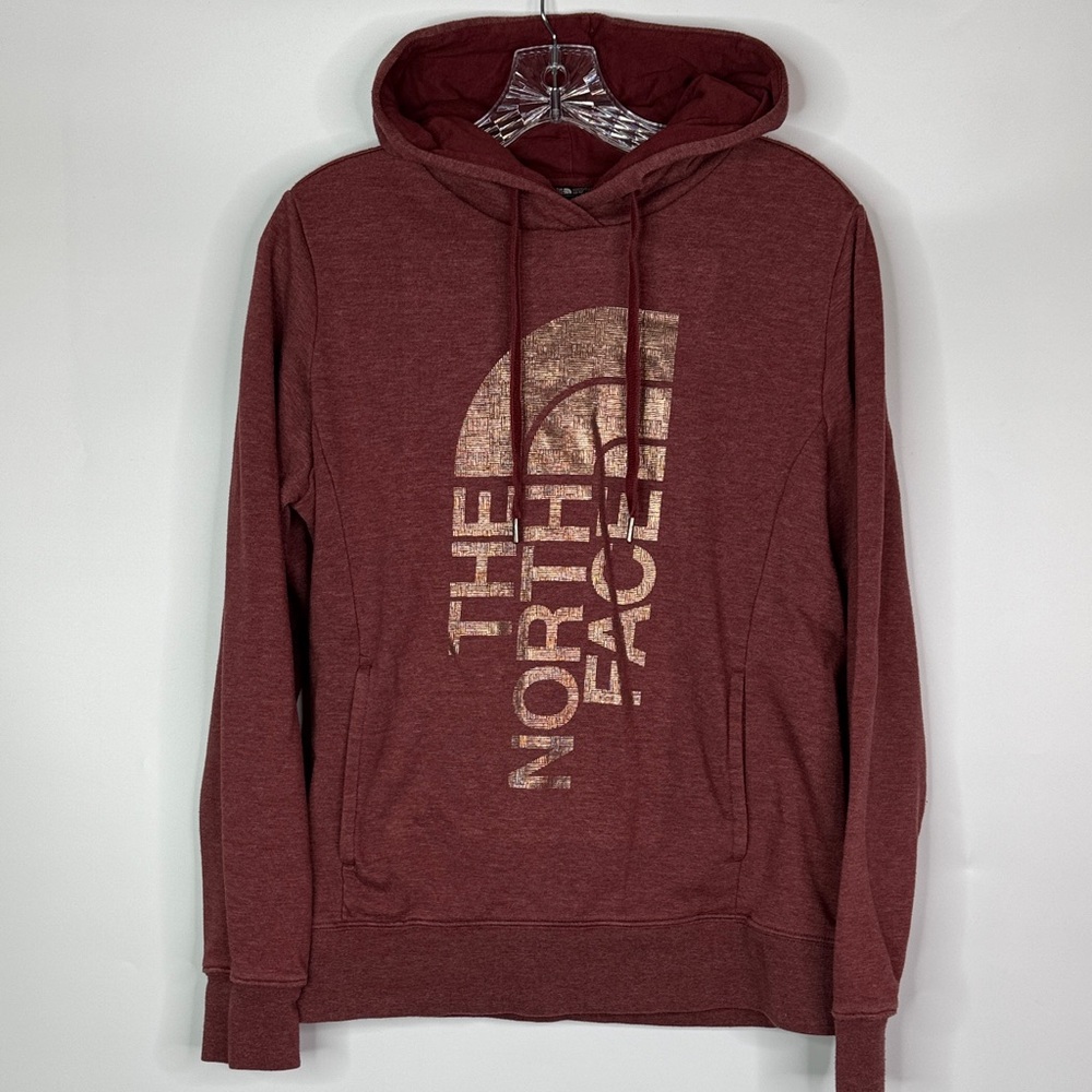 The North Face Women's Burgundy Red Hooded Sweatshirt Size Medium
